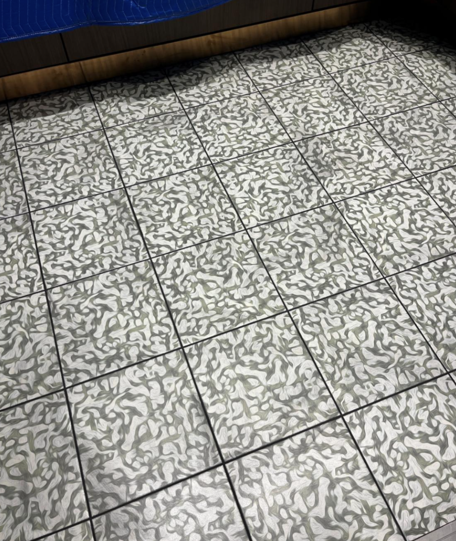 Elevator tile installed in all cars at Rambler Atlanta. 